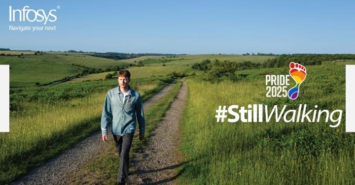 Progress isn’t always linear. It stumbles, sways — and yet, we move. With resilience. With love. With hope. Even when unheard or unseen, we keep walking. Because that’s what progress is — not clean, not steady, not always smooth, or straight. #StillWalking #Pride2025 #ThriveAtInfosys #InfosysPrideCampaign