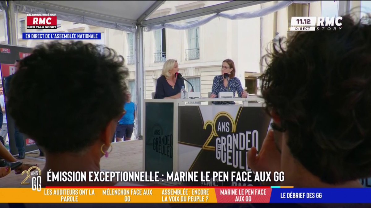 🎙 Marine Le Pen face aux GG. "Je souhaite que la constitution ne puisse être changée que par le peuple français. Seulement par référendum. Il est absolument inadmissible que ce ne soit pas le peuple français qui puisse s'exprimer sur une réforme constitutionnelle." #GGRMC