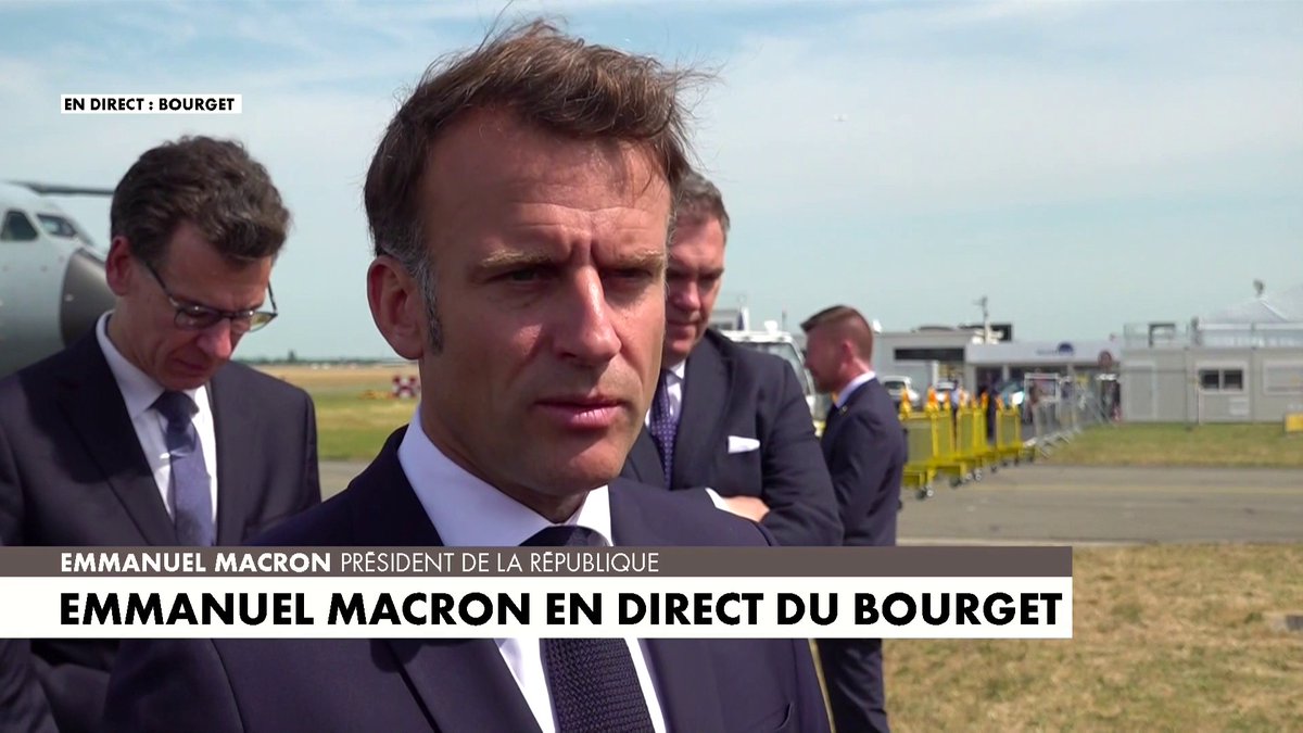Emmanuel Macron, en direct du salon du Bourget : «Personne ne doit négliger le risque d’un Iran doté de l’arme nucléaire, mais rien ne justifie les frappes sur les populations civiles et les infrastructures»