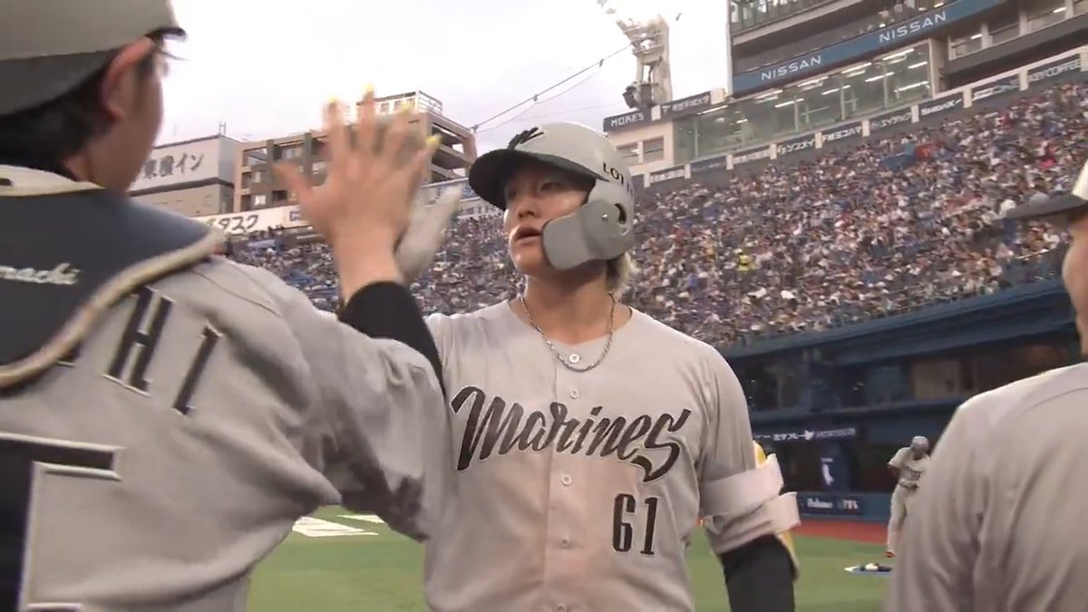 千葉ロッテ #山本大斗 選手が今シーズン第7号のソロホームランを放つ‼️🌈 #chibalotte #日本生命セ・パ交流戦2025 #交流戦 #セ・パ交流戦