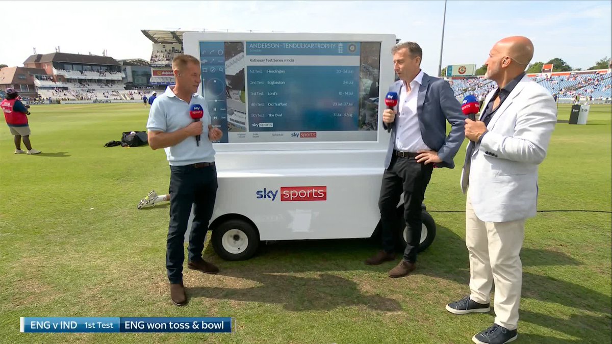 🗣️ "It's a really interesting call" Athers on Ben Stokes' decision to bowl first 🤔
