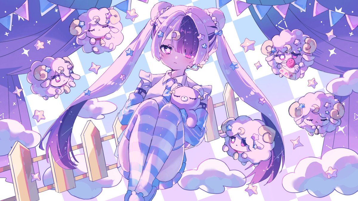 【NEW SONG】 眠群た羊のユメ - 人類派 feat.二度音ウト (Sleepy sheep’s dream - Jinruiha feat.Nidone Uto) Music&amp;Tuning&amp;Mix : 人類派 Illust : 埃 Movie : 泪雨 Youtube▼ niconico▼ #UTAU #vocaloPost