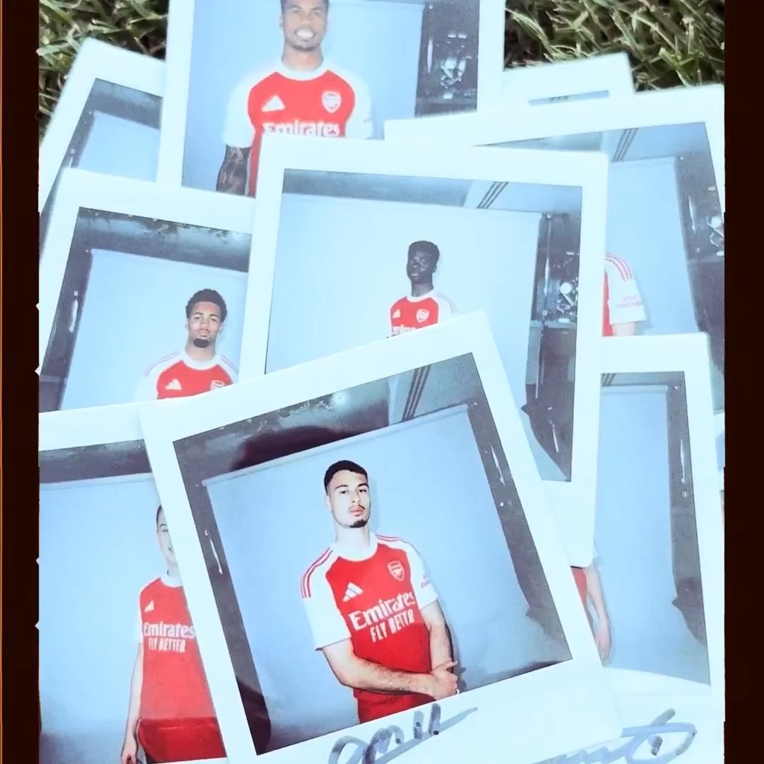 New kit, new album 🎞️ Arsenal x adidas, on polaroid 📸