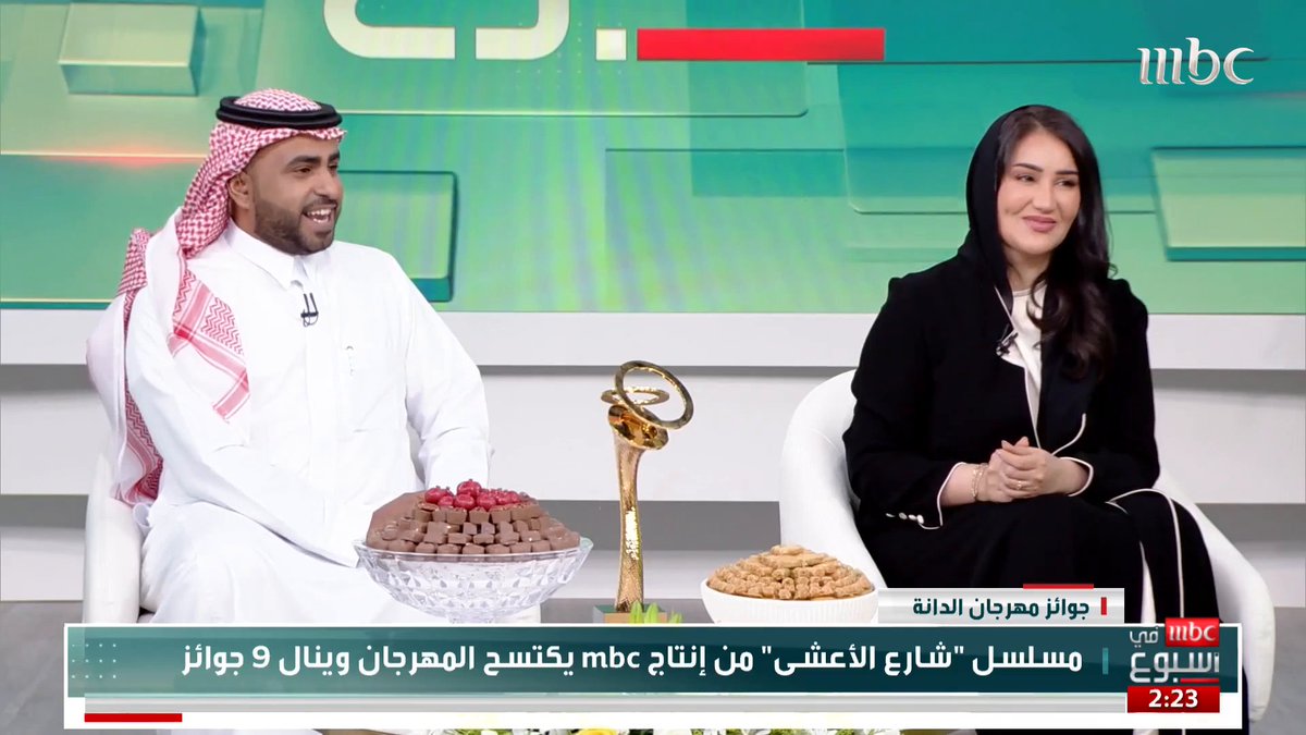 نجوم مسلسل شارع الأعشى يكشفون كواليس النجاح بعد اكتساح جوائز مهرجان الدانة الهام علي خالد صقر عبدالرحمن بن نافع Lama Alkinani | لمى الكناني خلف الخلف نرجس العوامي#أمي🇸🇦 #MBCinAweek #MBC1
