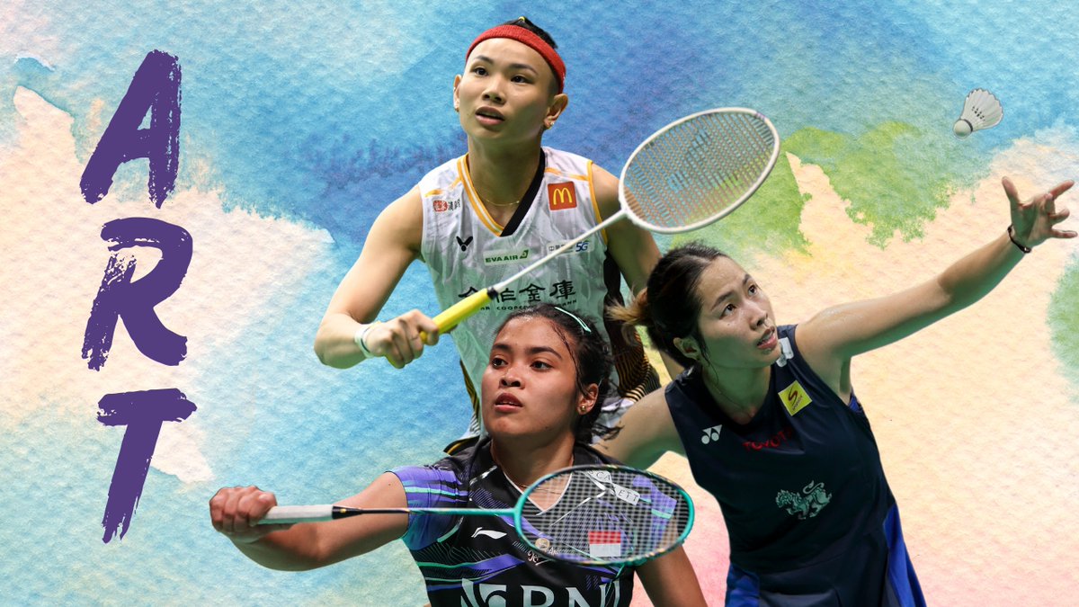 #Badminton artistry on court. They turn rallies into masterpieces. 🏸🎨 👩‍🎨 Tai Tzu Ying 👩‍🎨 Ratchanok Intanon 👩‍🎨 Gregoria Mariska Tunjung Who else would you add to the list? 👇