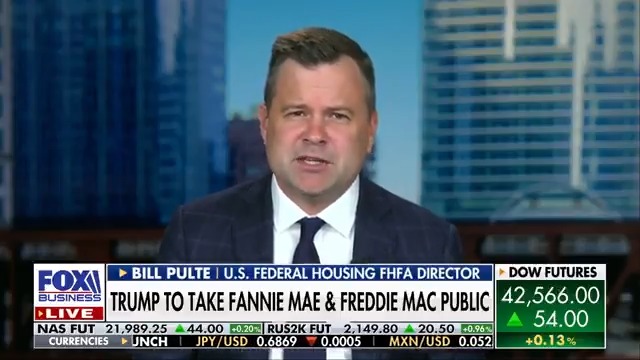 Federal Housing Finance Agency Director Bill Pulte calls for Jerome Powell to resign.