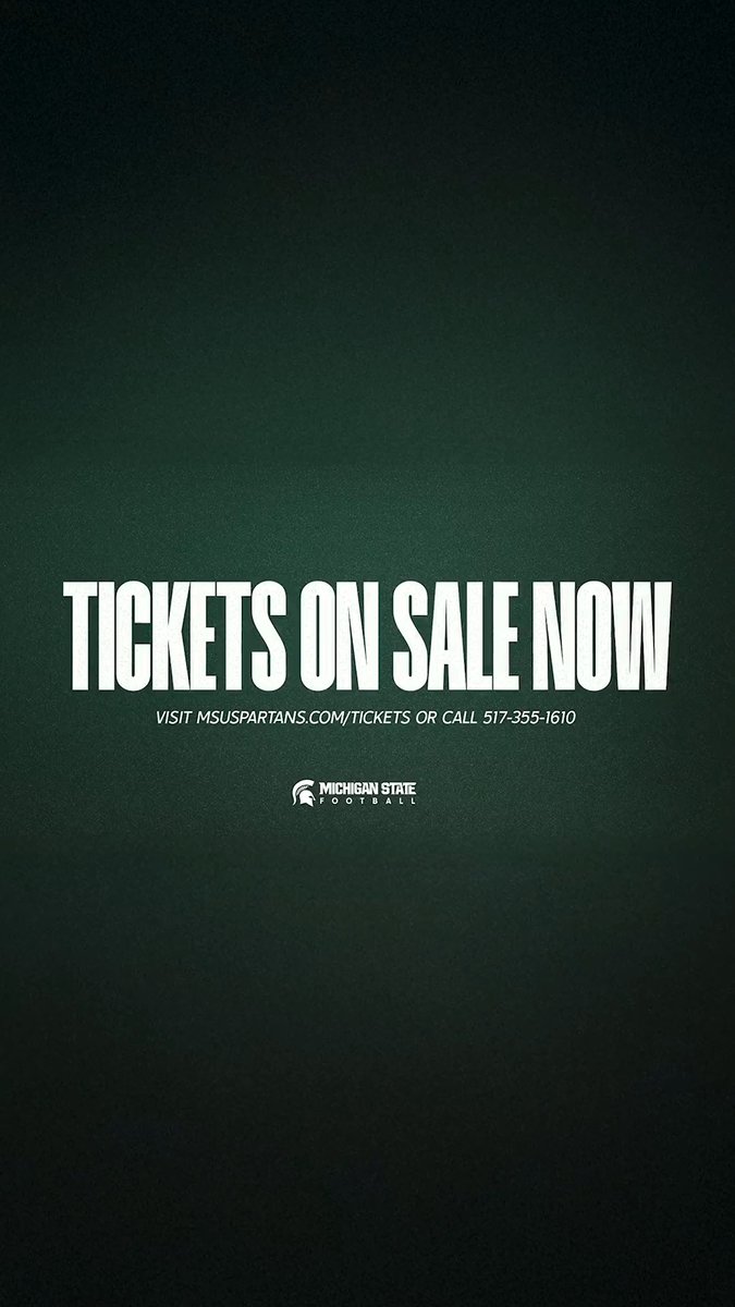 It's almost time to make more memories with Michigan State Football 🏈 See you at Spartan Stadium this fall!