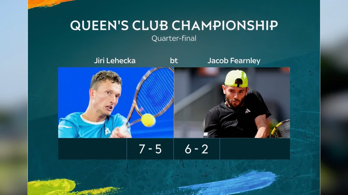 Jacob Fearnley has been knocked out of the Queenโs Club Championships, ending the potential of an all-British semi-final clash with Jack Draper ๐พ