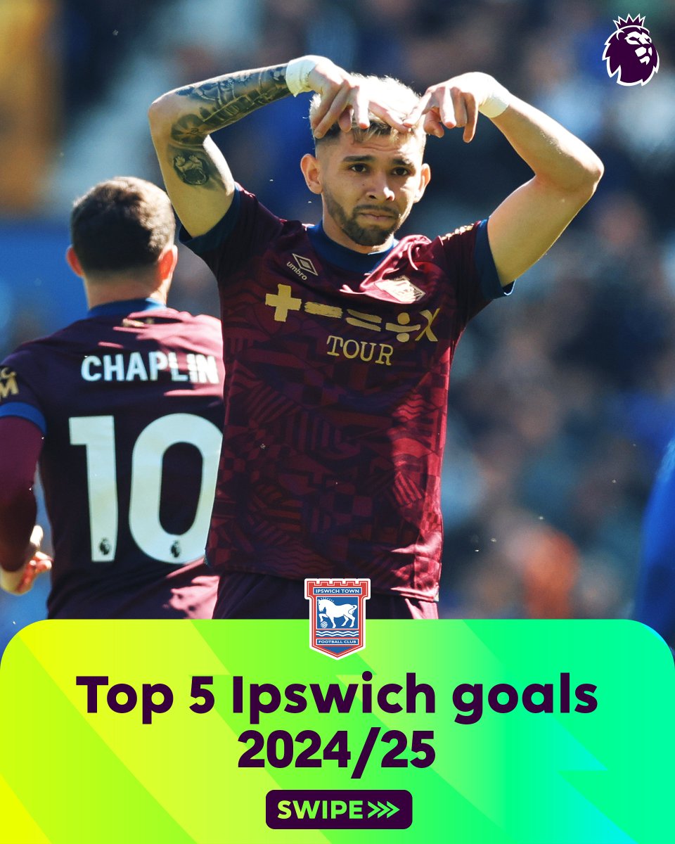 Top 5️⃣ Ipswich Town goals of 2024/25 💥 Some stunning goals from the Tractor Boys 🚜