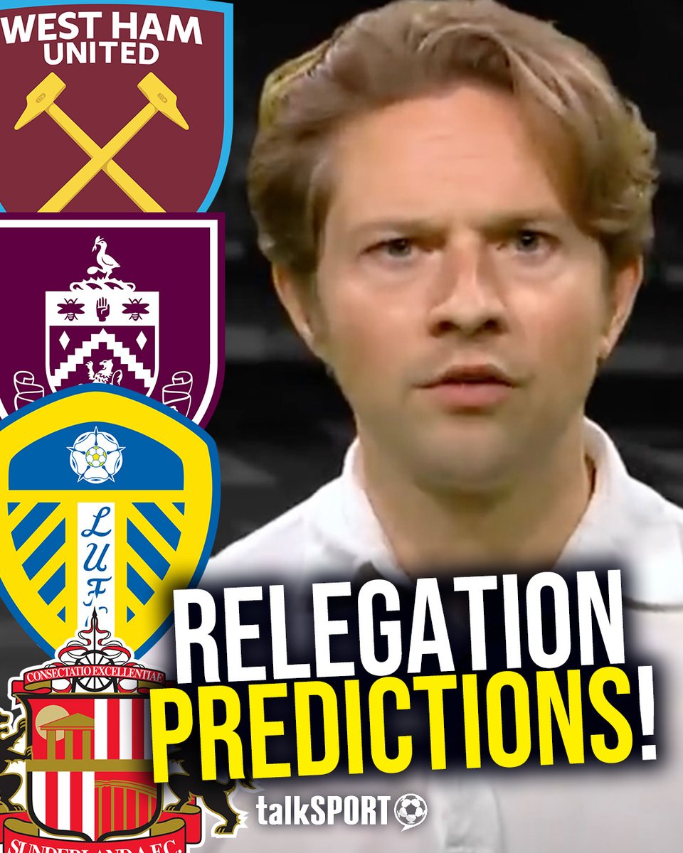 ⚒️ Could #WHUFC go down? ⚪️ #LUFC to buck the trend? 🐝 #BrentfordFC to struggle? Rory Jennings ⭐ ⭐ reveals who he thinks are getting relegated next season! ⬇️