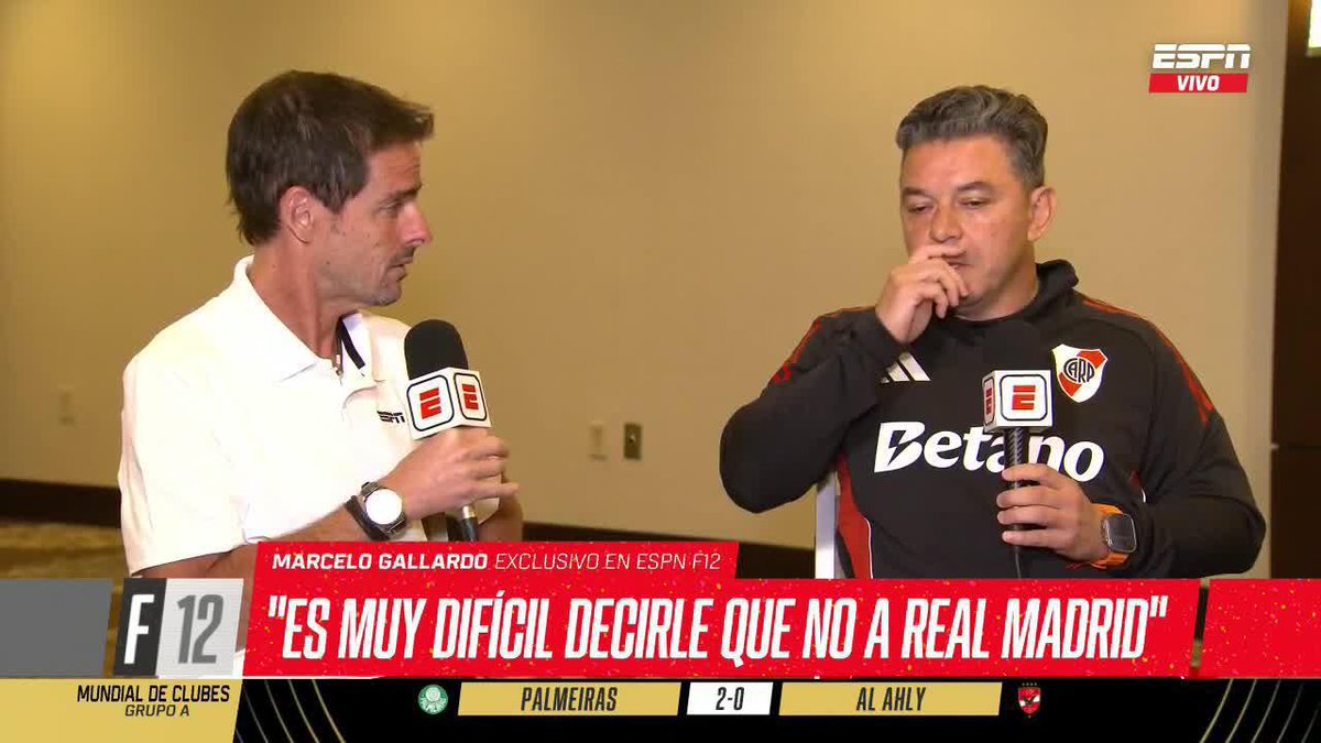 "ES MUY DIFICIL DECIRLE QUE NO AL REAL MADRID." 🎙 Marcelo Gallardo | #River