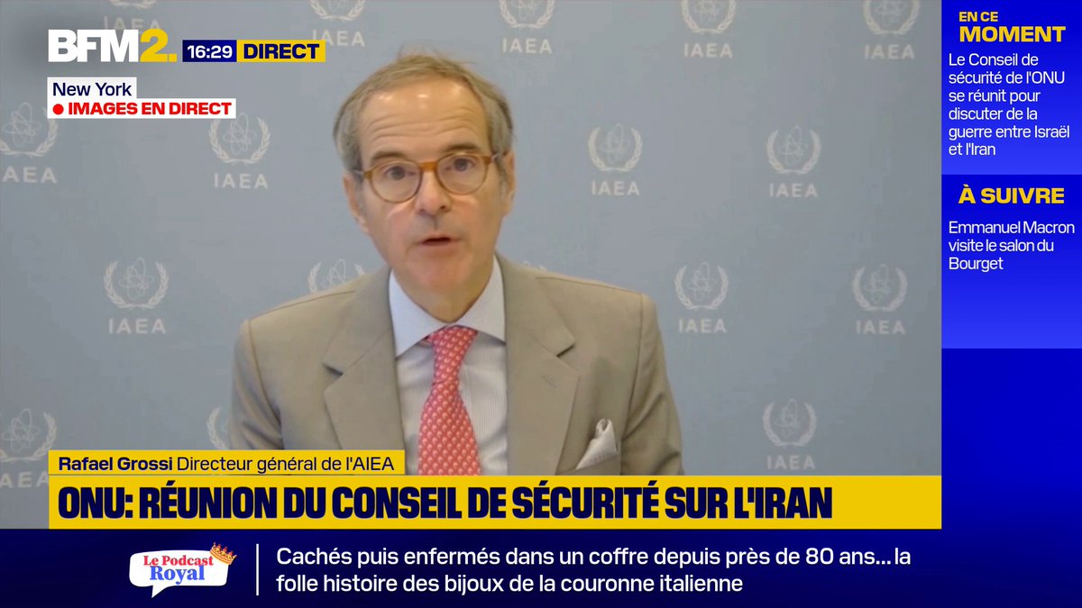 Iran: "L'AIEA peut garantir au travers de ses systèmes d'inspections, que les armes nucléaires ne seront pas mises au point en Iran", assure Rafael Grossi