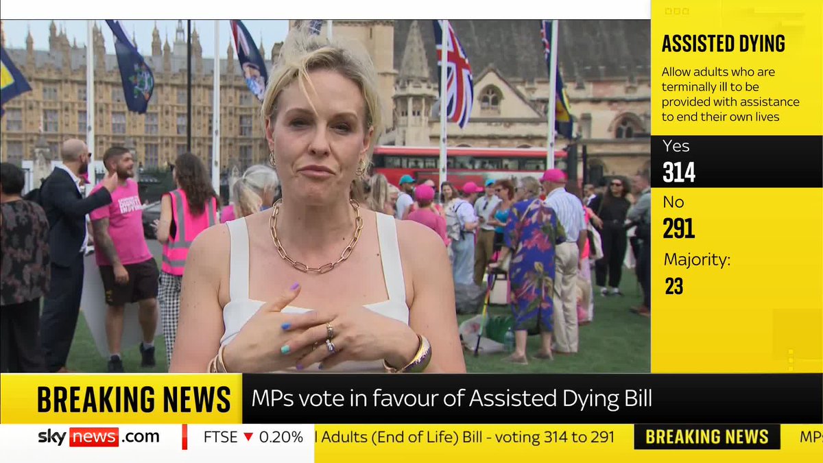 "There is now strength and protection for vulnerable people by having this law passed." Daughter of Dame Esther Rantzen, Rebecca Wilcox, says the Assisted Dying Bill brings in protections for vulnerable people. 📺 Sky 501 and YouTube