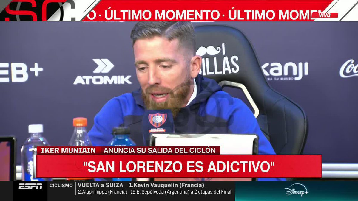 "SAN LORENZO ES ADICTIVO. UNA VEZ QUE LO CONOCES, NO LO PUEDES SOLTAR MÁS" ✍️ Iker Muniain 📺 #DisneyPlus