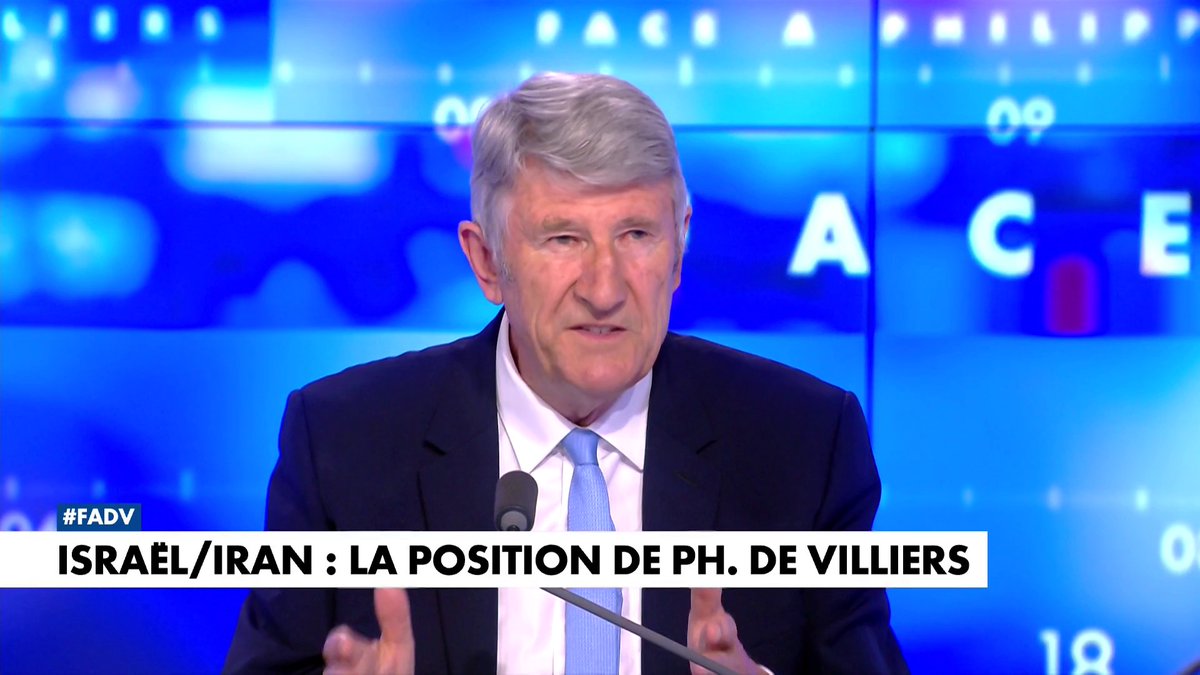 Philippe de Villiers : «La République islamique d’Iran a pour vocation d’imposer au monde la charia» , dans #FaceaPhilippeDeVilliers