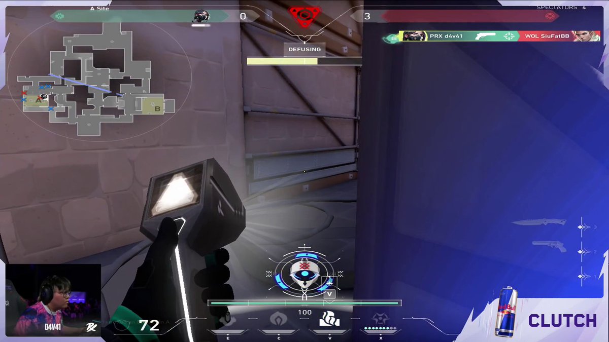 1v2 CLUTCH for PRX d4v41 with the Sheriff! #VALORANTMasters