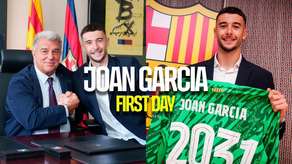 Joan Garcia: His first day at FC Barcelona 🔵🔴