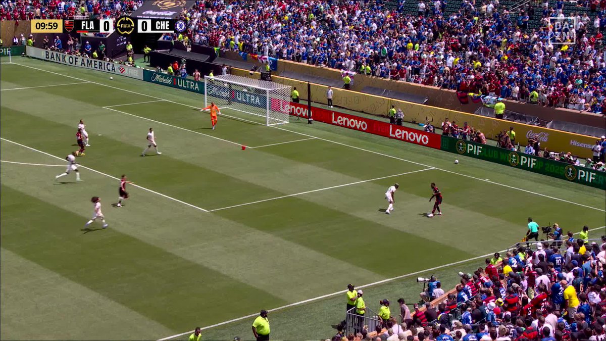 Nkunku with an interception from the cross 👏