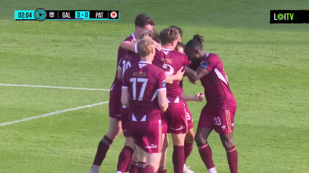 That's lovely from Ed McCarthy! Galway United lead the Saints after two minutes!