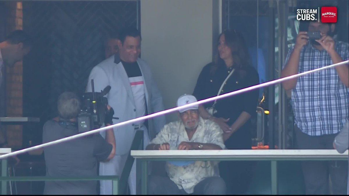 This is awesome. Sammy Sosa makes his return to Wrigley Field for the first time in 21 years.