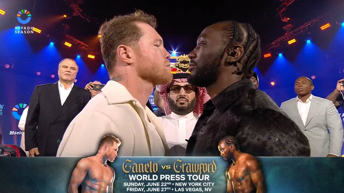 🥊 CANELO 🆚 CRAWFORD LE FACE-À-FACE ⚔️⚔️ ÇA VA PETERRRRR 🧨🧨🧨🧨