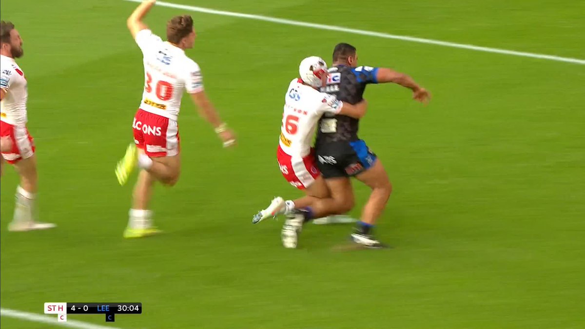 Hall with the interception and then Robertson with a stormer of a tackle! 😲