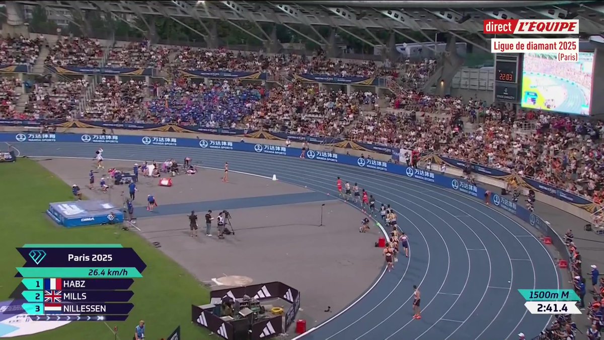 Incroyable ! Azeddine Habz remporte le 1500m et signe le nouveau record de France en 3โ27โโ49. Il devient le sixiรจme meilleur performeur de tous les temps. Lโรฉtape de Charlรฉty de la Ligue de diamant est ร suivre sur la chaine L'รquipe > #lequipeATHLE