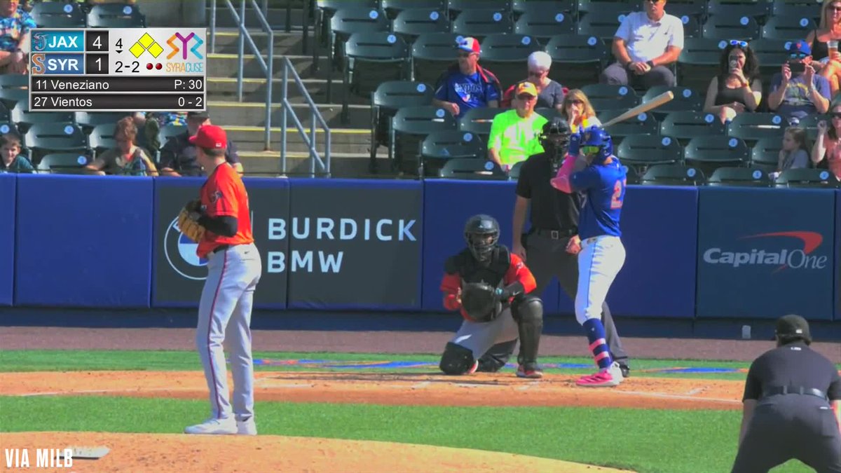 Mark Vientos hits a bases-clearing double for Triple-A Syracuse! 🔥