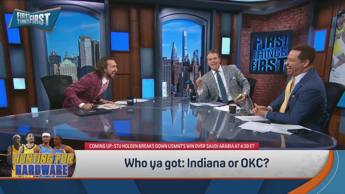Unfortunately, the button only works for true Naptown believers 🙄 nick wright | Wildes | Chris Broussard