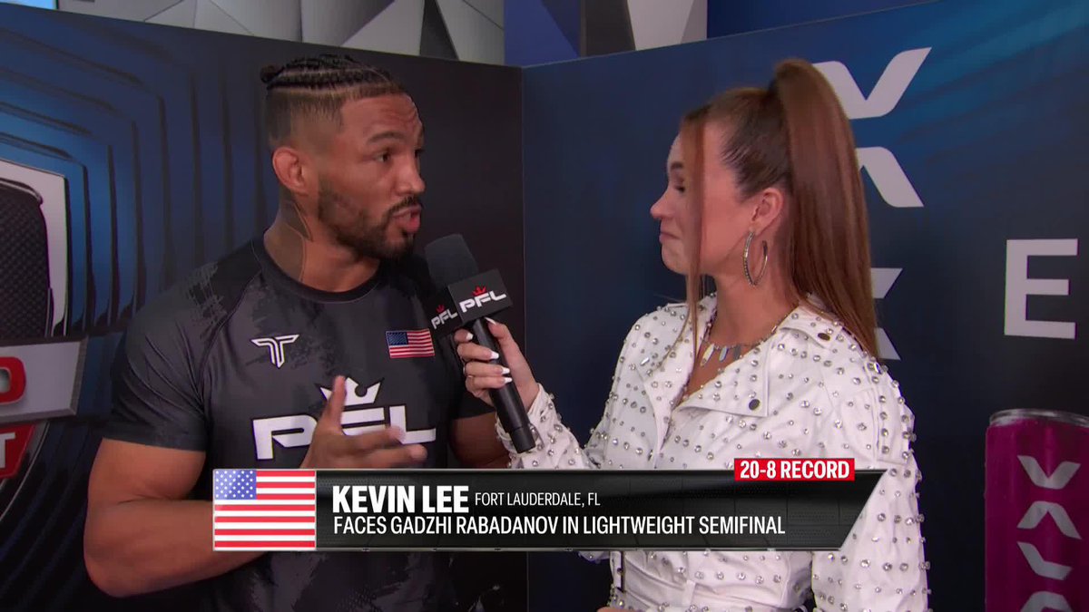 Kevin Lee has a plan for tonight. #PFLWorldTournament LIVE NOW 🇺🇸 ESPN &amp; ESPN+ 🌎