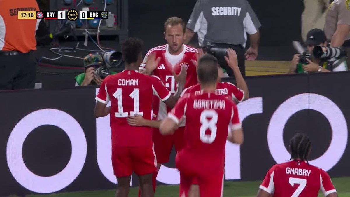 🏆🇩🇪 HARRY KANE PARA EL 1-0 DE BAYERN MÚNICH VS BOCA EN EL MUNDIAL DE CLUBES.