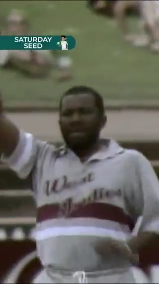 West Indies legend Malcolm Marshall showed he wasn't only about raw pace with his beautiful piece of bowling to dismiss Pakistan's Saleem Malik #SaturdaySeed