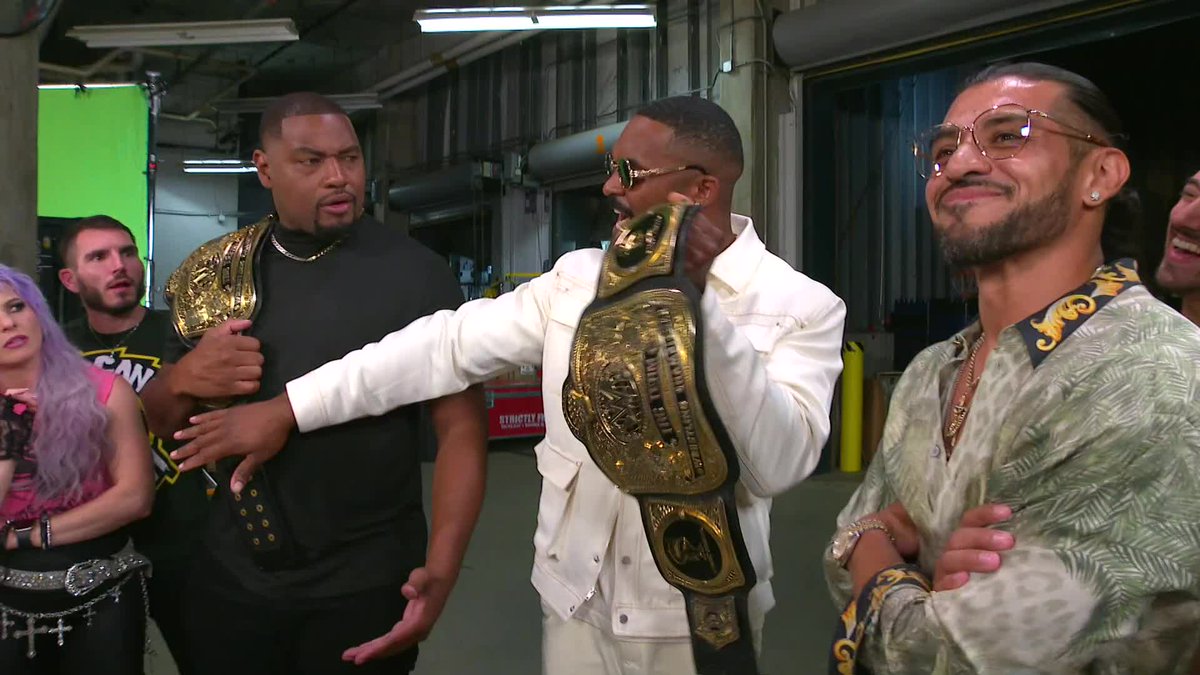 EXCLUSIVE: As the SmackDown Tag Team division discuss the Wyatt Sicks, WWE Tag Team Champions The Street Profits emerge and decide to take action with a title match against the ominous tag team. #SmackDown