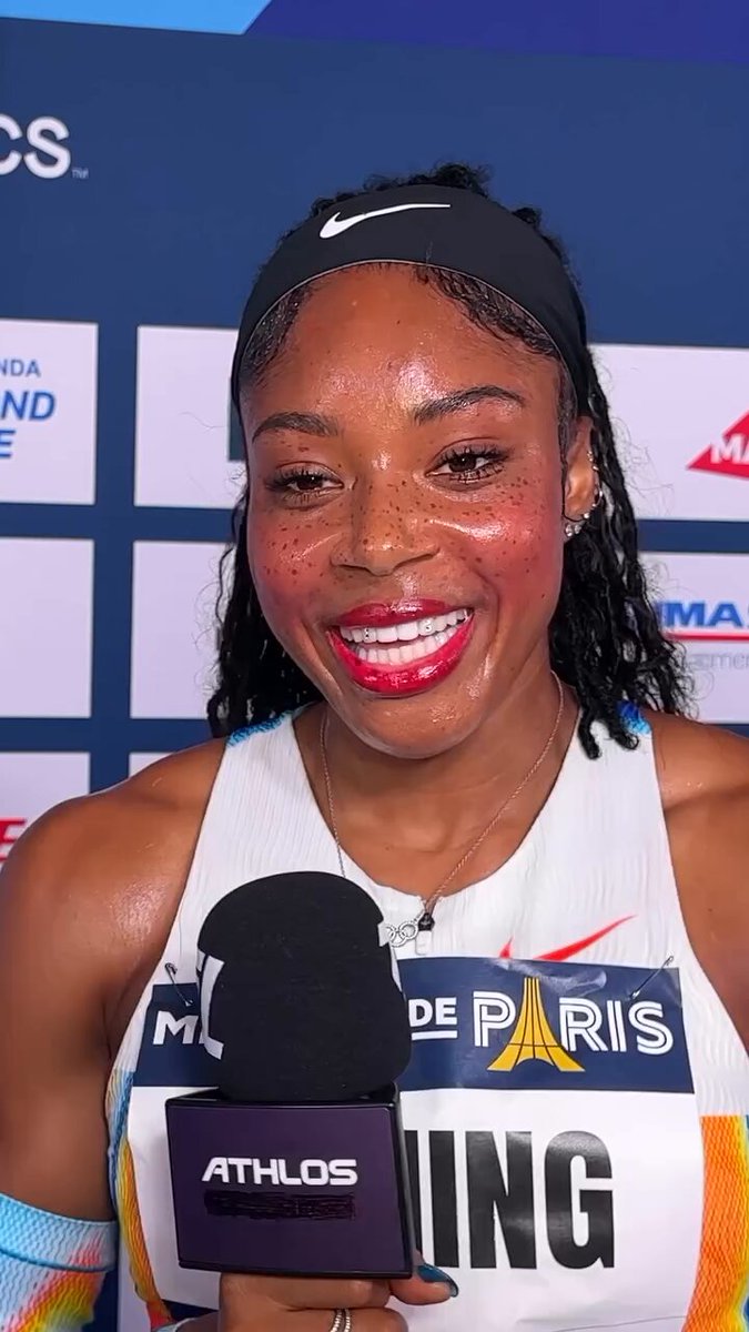 “We worked hard for this and we deserve it.” 🗣️🗣️🗣️ Amber Anning on why she’s pumped to line up at ATHLOS after competing in Diamond League Paris 💎 🎤 Lillian