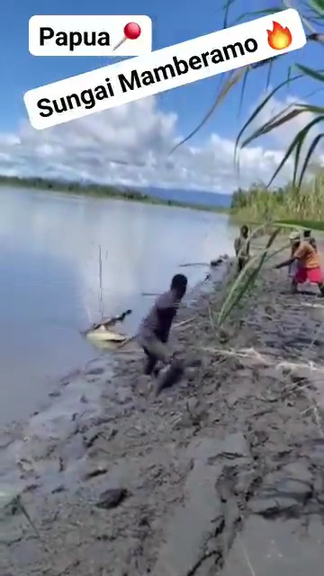 The crocodile killed and drowned his child, so the father went and hunted it down in revenge