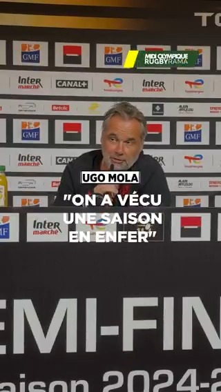 Une saison en enfer pour les Toulousains ? C’est en tout cas ce qu’affirme Ugo Mola, qui se contente largement de cette qualification en finale dans une saison marquée par plusieurs blessures.