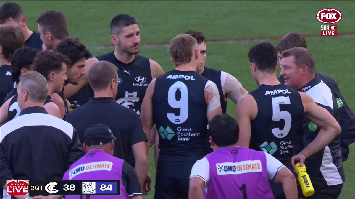 Vossy is fired up! 😮 📺 Watch #AFLBluesNorth on ch. 504 or stream on Kayo: ✍️ BLOG 🔢 MATCH CENTRE