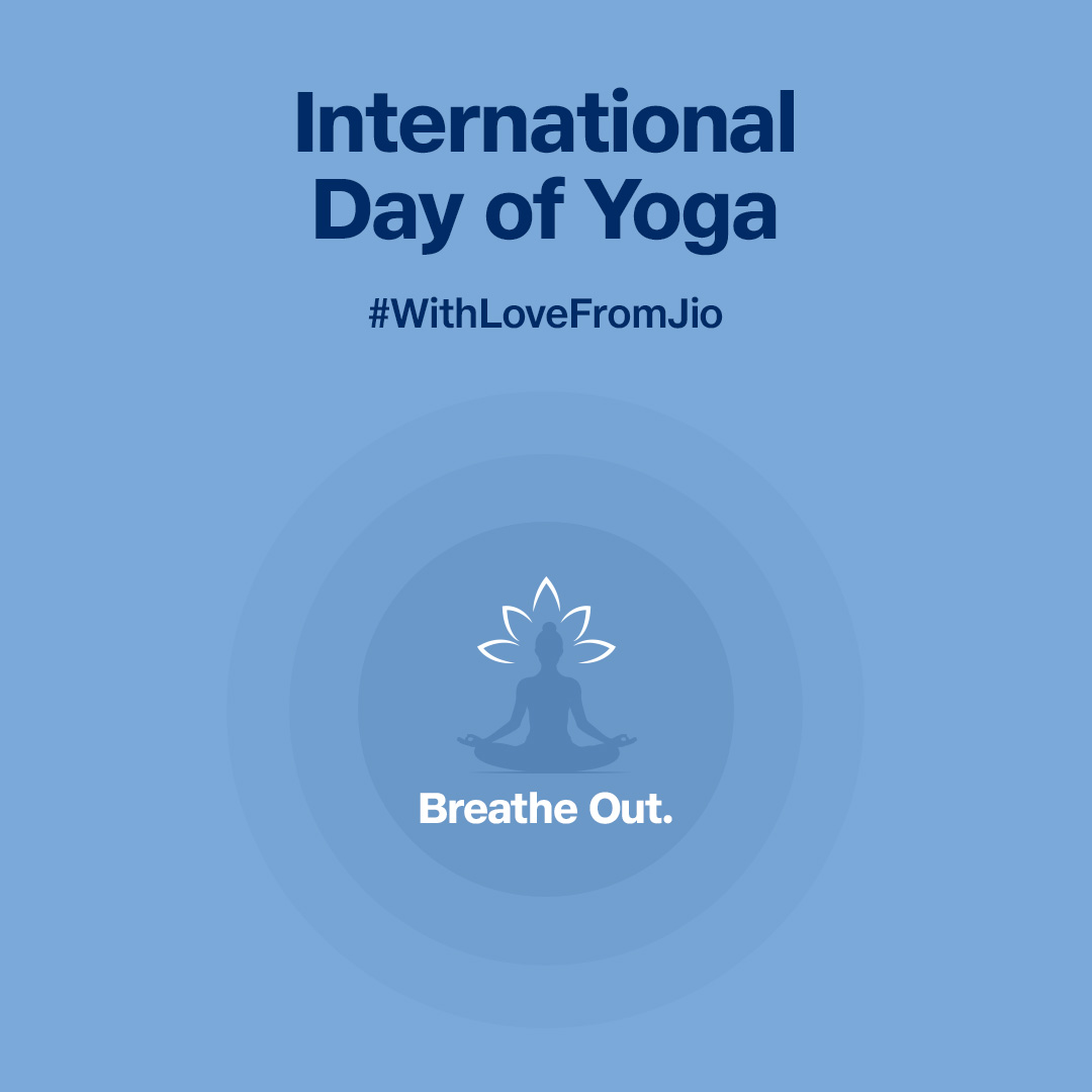 Pause. Breathe. Repeat. 🧘🧘‍♀️ #InternationalYogaDay #WithLoveFromJio #YogaDay2025