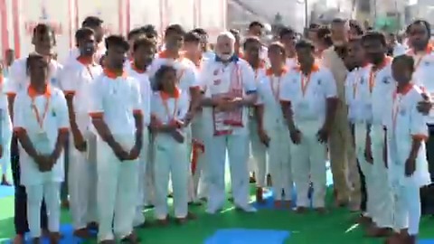 Highlights from today’s Yoga Day programme in Visakhapatnam… Urging you all to make Yoga a part of your daily lives. You’ll see how transformative it is!