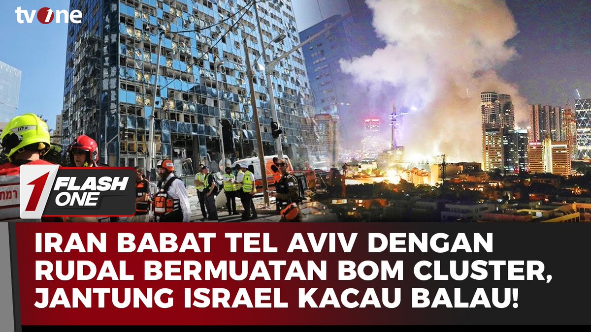 Iran Babat Tel Aviv dengan Rudal Bermuatan Bom Cluster, Jantung Israel Kacau Balau!