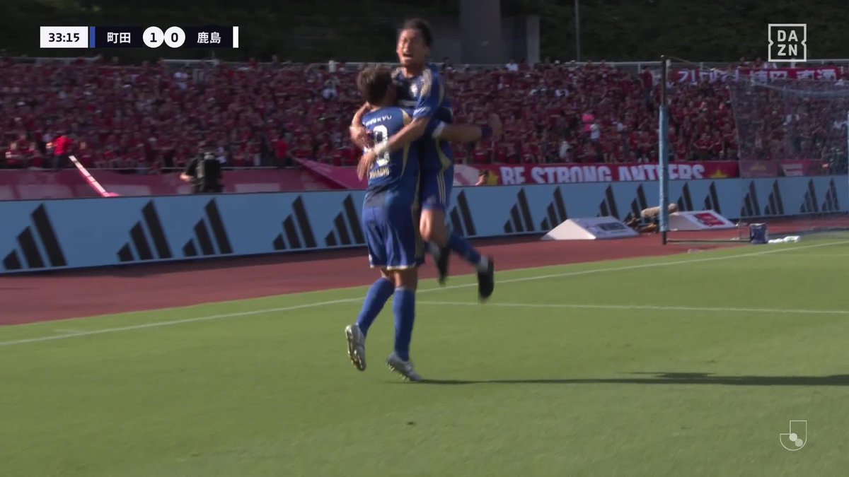 クロスで勝負あり🫵 #下田北斗 の素晴らしいクロスに #岡村大八 が飛び込んだ！ 町田に大きな追加点！ 🏆明治安田J1第21節 🆚町田×鹿島 🆓#DAZN ライブ配信 #Jみようぜ #Jリーグ #町田鹿島