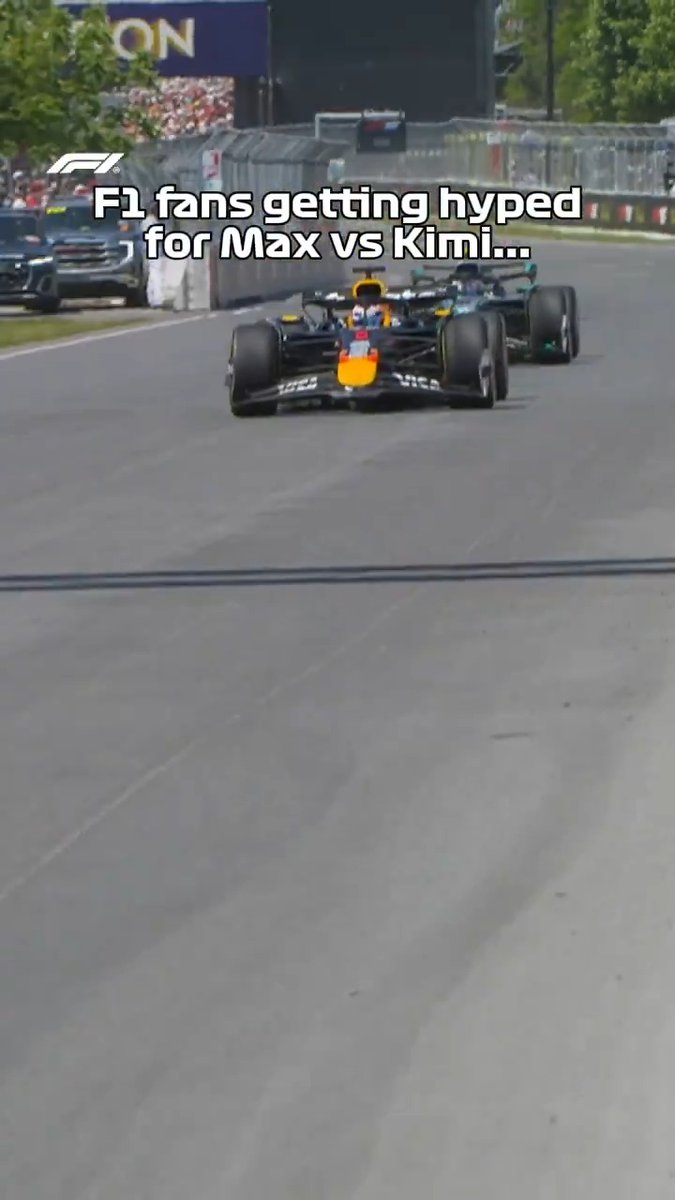 A teaser of a first Max v Kimi battle... but a teaser is all we get for now 🥲 #F1 #CanadianGP
