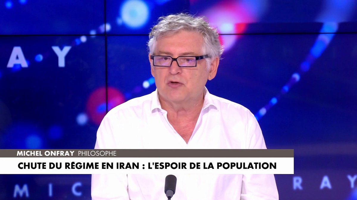 Michel Onfray à propos du régime iranien: «Si les Etats-Unis arrivent à instaurer une démocratie en lieu et place d'une théocratie, ce sera formidable», dans #FaceaMichelOnfray