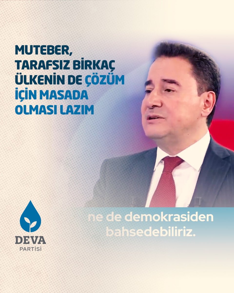 Sadece İran'la ABD'nin oturduğu bir müzakere masası çözüm getirmez. Muteber, tarafsız birkaç ülkenin de çözüm için masada olması lazım. Bu müzakere masasının da “İran'a diz çöktürme masası” değil, “İran için bir onurlu çıkış masası” olması lazım.