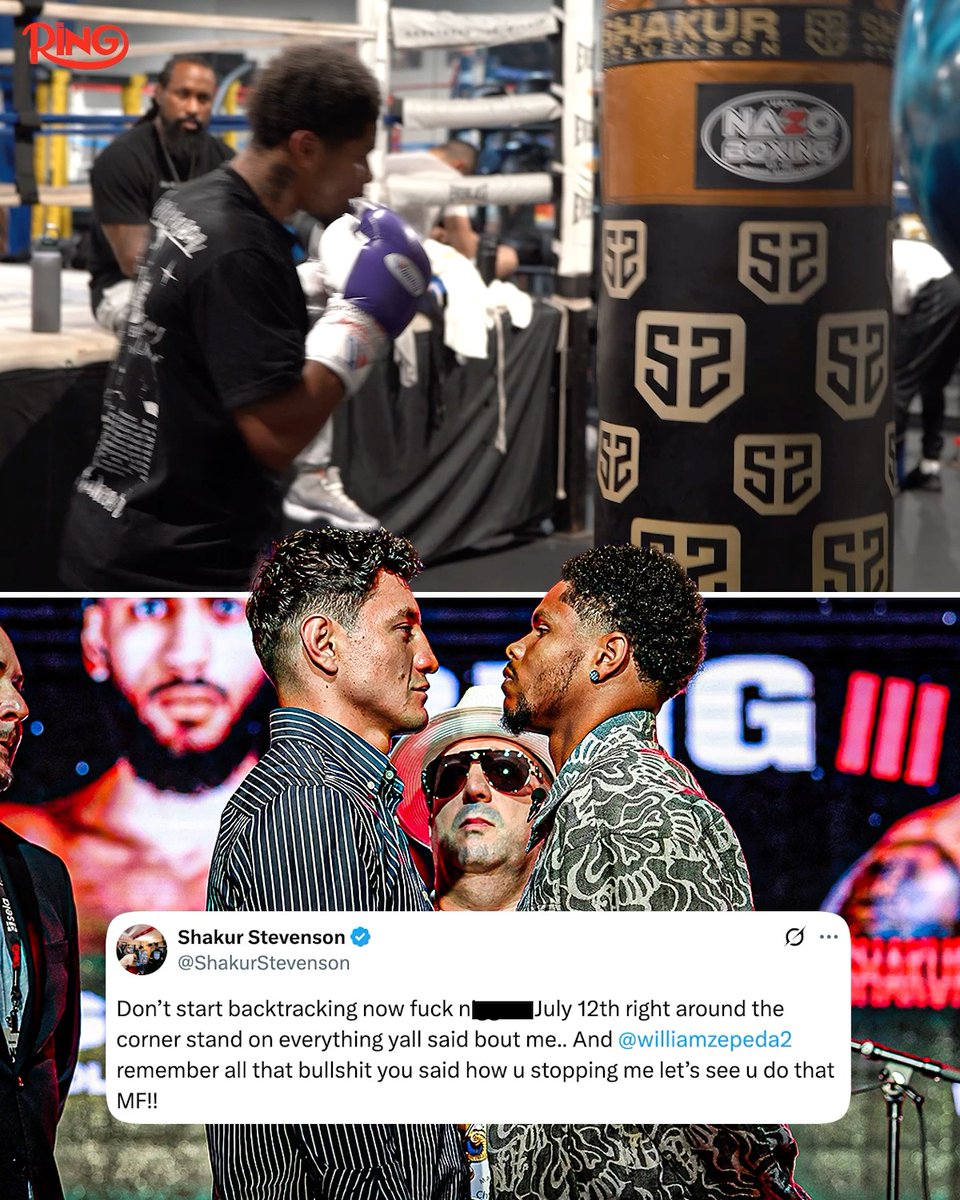 Shakur Stevenson with a heated message for William Zepeda 😤 Ring III live on DAZN l July 12th in New York 🗽 🎟️ Get your tickets now: