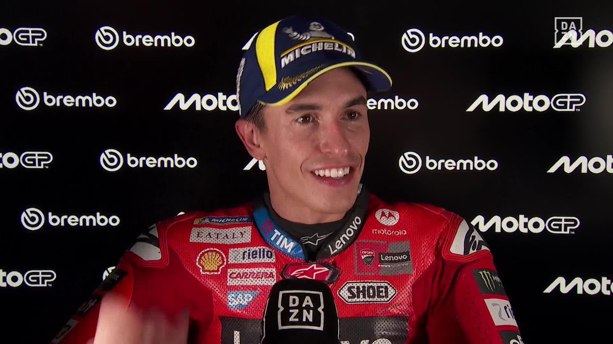 "Chikilicuatre" 😂😂😂 Marc Márquez se toma con mucho humor sus problemas en la salida de la sprint #ItalianGP 🇮🇹 #MotoGP 🏁
