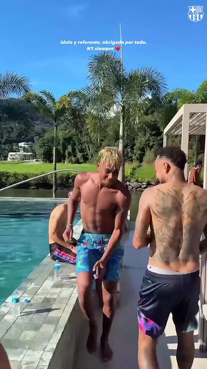 Lamine Yamal compartiendo vacaciones con su ídolo, Neymar 🤙🏖️
