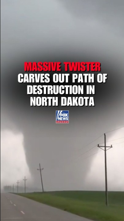 Terrifying video shows a massive tornado rip through parts of North Dakota as FOX Weather reports a "derecho" triggered a line of deadly storms.