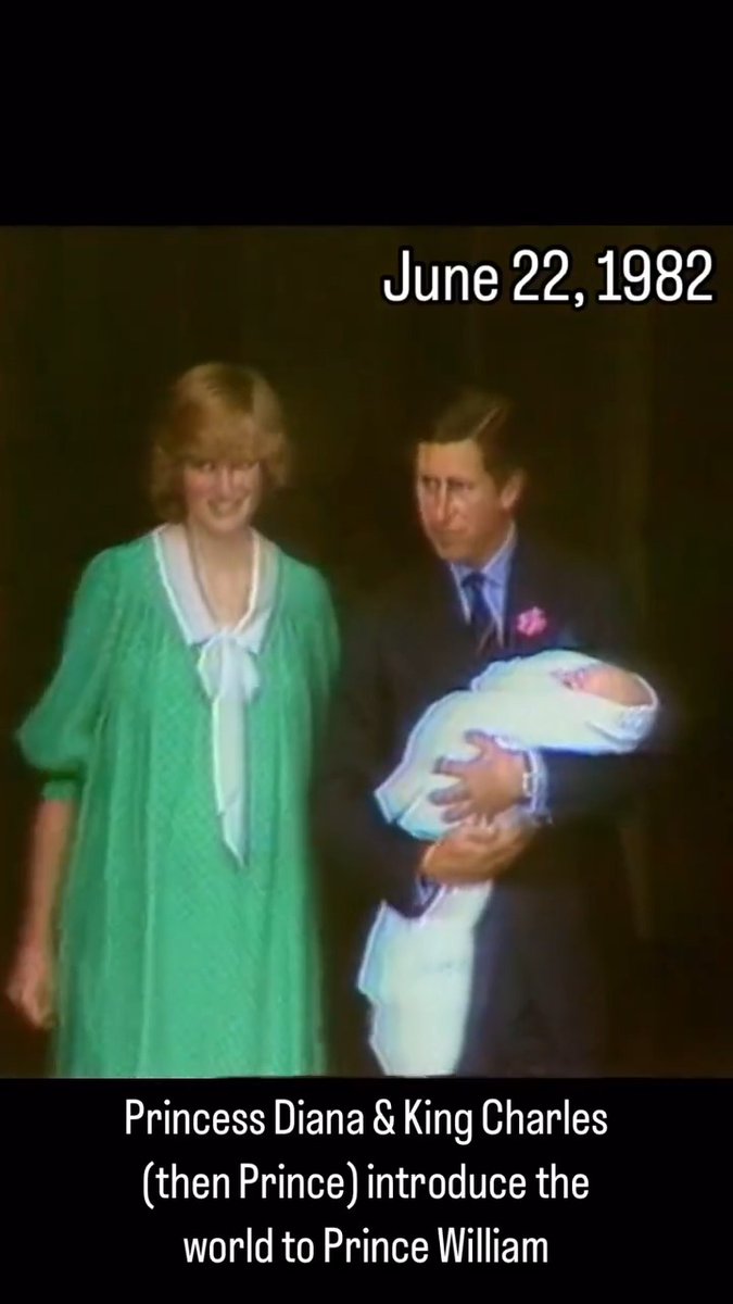 43 years ago, Princess Diana and Prince Charles introduced the world to their firstborn, Prince William, on the steps of St. Mary's Hospital, London. Happy birthday to the future King! #princewilliam #royalfamily #princessdiana