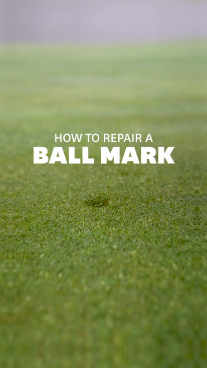 Not repairing ball marks = 😡 But proper technique is key!